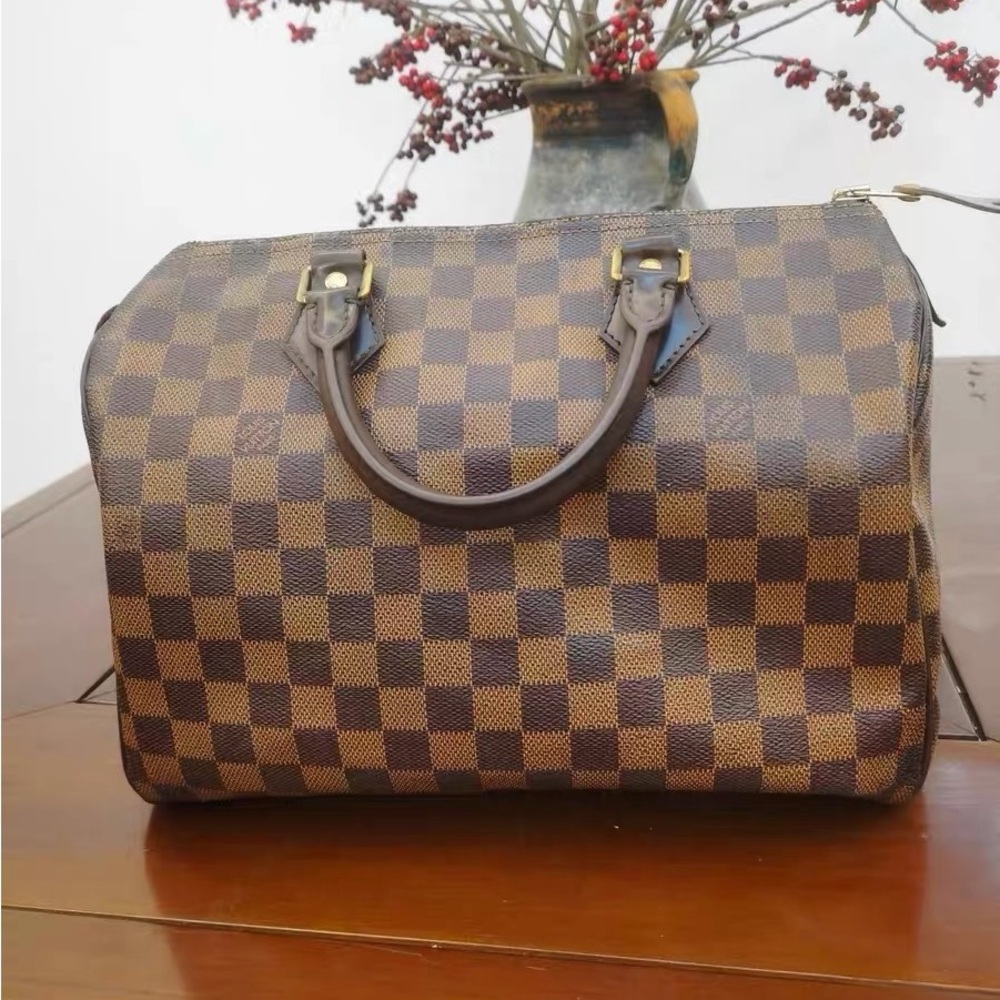 Lv damier ebene speedy 30